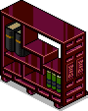 Chinese Lacquer Bookshelf (Asian)